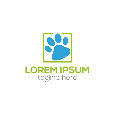 Premium Vector Animal Footprint Logo Dog Cat Paw Logo Animal Track