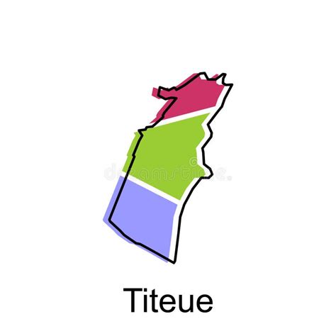 Titeue Map City Vector Map Of Province Aceh Capital Country Colorful