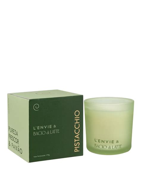 Vela Perfumada Bacio Di Latte Pistacchio Lenvie 170 G LCL Home