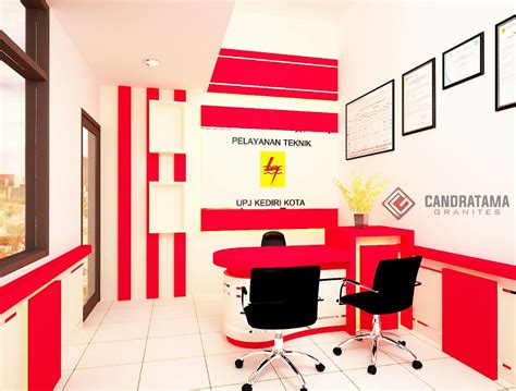 Jasa Desain Interior Desain Ruang Pelayanan Kantor Kediri Desain