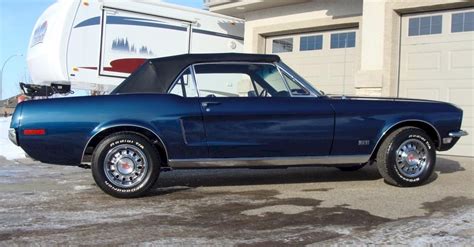 Presidential Blue 1968 Ford Mustang Gt Convertible Mustangattitude