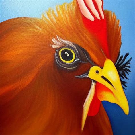 Best AI Photo A Painting Of The Hen Promptify