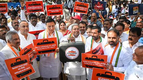 In Pictures Karnataka Congress Leaders Protest In Bengaluru