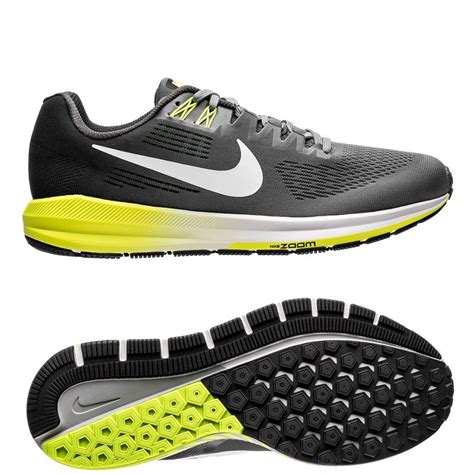 Nike Chaussures De Running Air Zoom Structure 21 Grisblancjaune