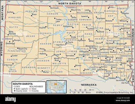 South Dakota Map Hi Res Stock Photography And Images Alamy