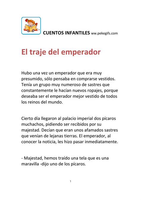 PDF El Traje Del Emperador Pekegifs Deseaba Ser El Emperador