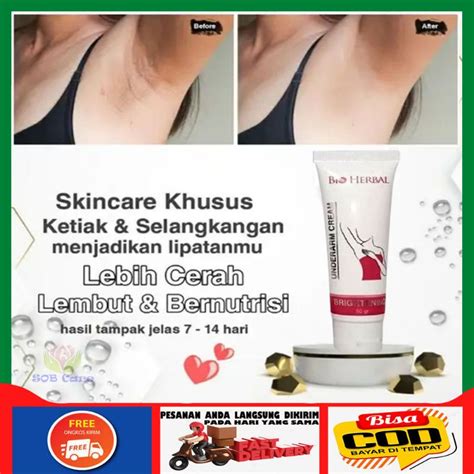 Jual Underarm Cream Krim Pemutih Ketiak Selangkangan Lipatan Instant