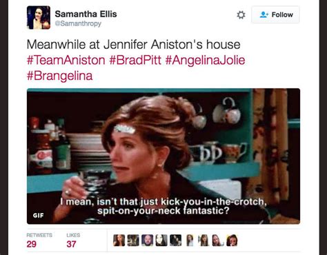 Image 6 Jennifer Aniston Fans Flood Twitter With Hilarious Memes As Brangelina Split