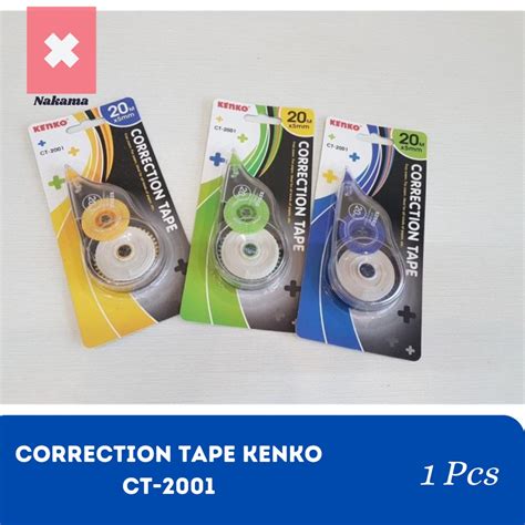 Jual Stipo Kertas Kenko Tipe Ex Ct 2001 Correction Tape 20 Meter