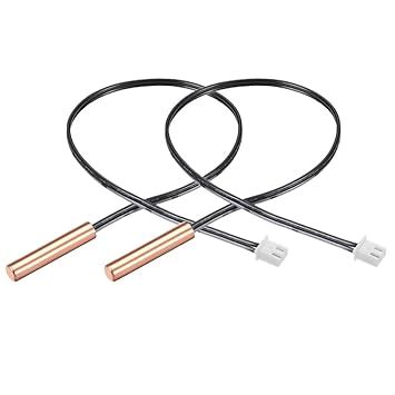 Uxcell Pcs K Ntc Thermistor Probe Inch Copper Sensitive