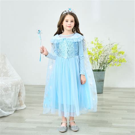 Jual Kostum Elsa Frozen Sayap Gaun Rok Dress Pesta Ulang Tahun Anak