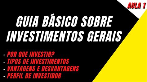 Guia Básico Sobre Investimentos Para Iniciantes Aprenda a investir do