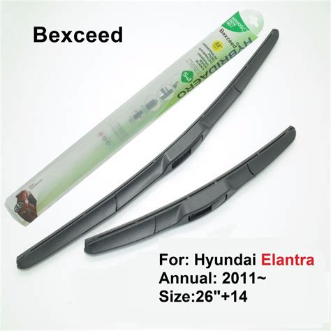 2614 Bexceed Of Rubber Car Windshield Hybrid Wiper Blade For Hyundai Elantra In Windscreen