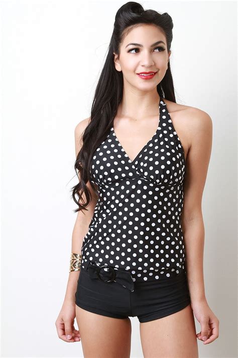 Polka Dot Tankini Set Polka Dot Tankini Tankini Tankini Set