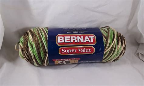 Bernat Super Value Yarn Hiking Variegated Knitting Knit Etsy In 2021