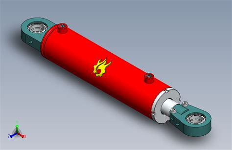 液压缸模型solidworks 2021模型图纸下载 懒石网