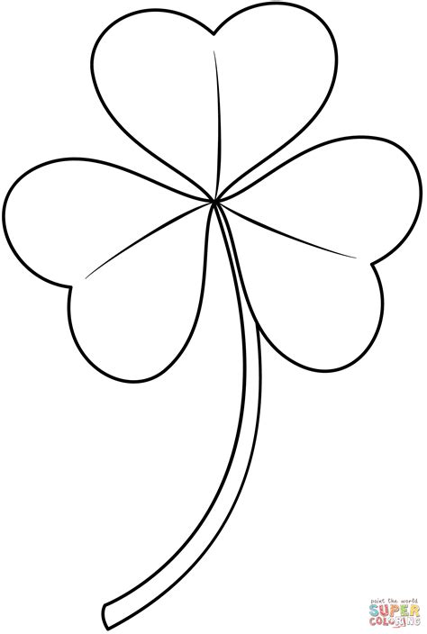 Dibujos De Trebol 3 Hojas Para Colorear Vsun