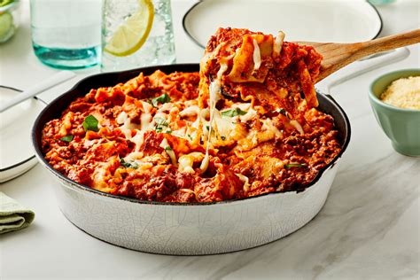 Easy Skillet Lasagna Recipe Cook With Campbells Canada