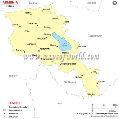 Armenia Cities Map, Cities in Armenia | Map, Armenia, City map