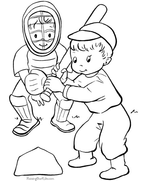 Baseball Field Coloring Pages