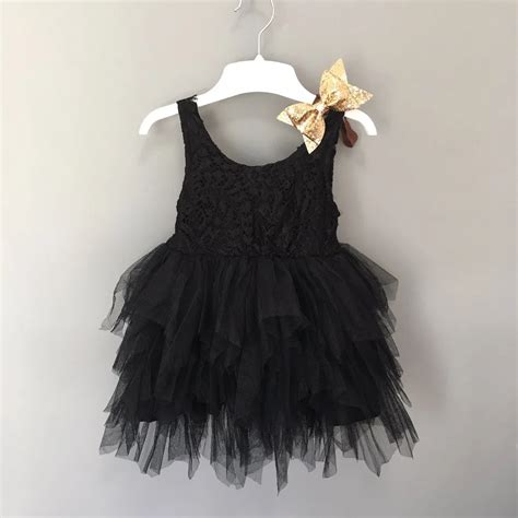 Baby Girl Tutu Dress costume for Kids Sleeveless Little blacK tulle ...