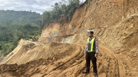 Kondisi Terkini Jalan Lintas Curup Lebong Bengkulu Dibuka Kembali