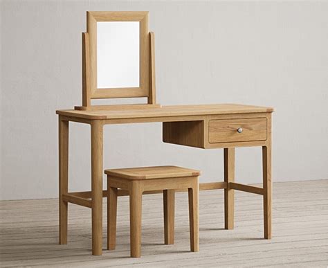 Loxton Solid Oak Dressing Table Set Oak Furniture Superstore Oak