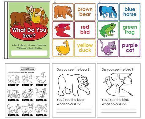 Brown Bear Brown Bear Printable Book Pdf Printable Word Searches