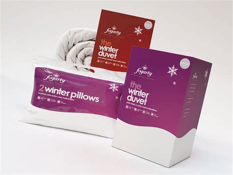 Winter Duvet And Pillow Packaging On Behance