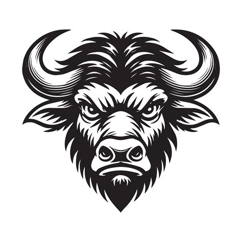 American Bison Face Logo American Buffalo Clipart Buffalo