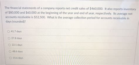 Solved The Financial Statements Of A Company Reports Net Chegg