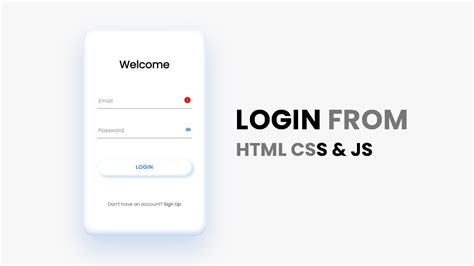 Login Form Design Claymorphism Effect Using Html Css Js