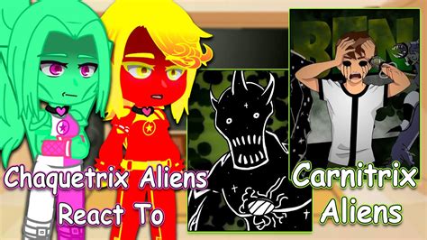 Chaquetrix Aliens React To Ben Carnitrix Alien Force Transformation