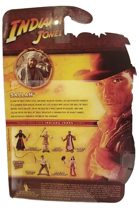 Indiana Jones Raiders Of The Lost Ark Sallah Action Figure New Ebay