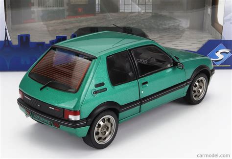 SOLIDO 1801712 Scale 1 18 PEUGEOT 205 1 9 GTi GRIFFE 1990 GREEN MET