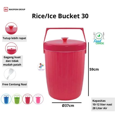 Jual Rice Bucket Termos Nasi Es Maspion Termos Nasi Besar Shopee