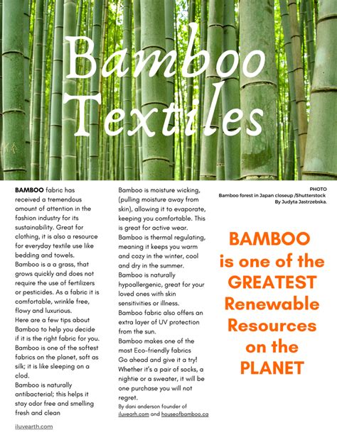 Bamboo Textiles - Sustainable Living, Renewable Resource, Eco-Friendly ...