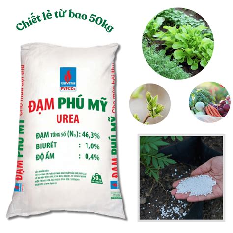 Phân Đạm Urê Phú Mỹ Túi 500gr1kg Bán Lẻ Phân Bón Vô Cơ Chuyên