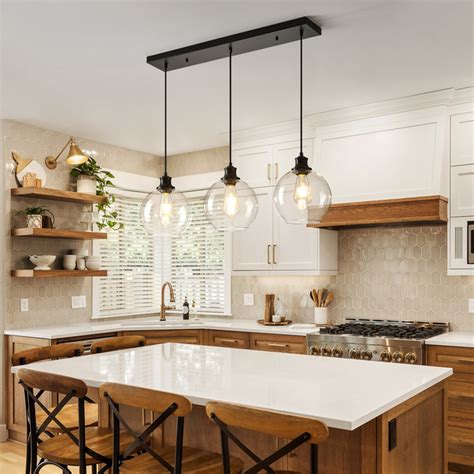 Breakwater Bay Concow 3 Light Matte Black Kitchen Island Pendant