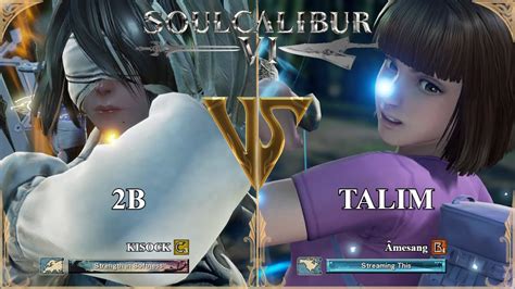 SoulCalibur VI KISOCK 2B VS Amesang Talim Xbox Series X Ranked