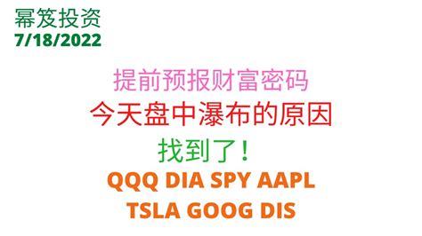 Qqq Dia Spy Aapl Tsla Goog Dis