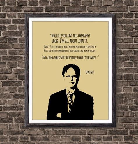 Dwight Quote Poster The Office Poster The Office TV Show Poster