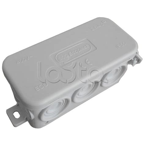 Экопласт 44055W-1|JBL090 Коробка распред. без сальников о/п, 90х42х40мм ...