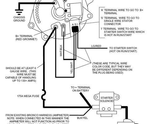 1970 Ford Mustang Alternator Wiring Diagram