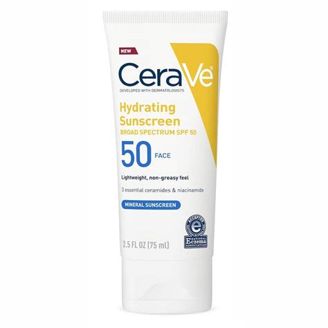 Cerave Hydrating Sunscreen Broad Spectrum Spf 50 Face Mineral Sunscree – Skin Store Pakistan