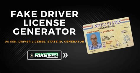 Fake Drivers License Generator | FakeInfo.Net