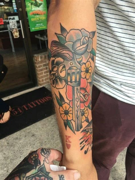 Traditional Revolver Tattoo Tattoo