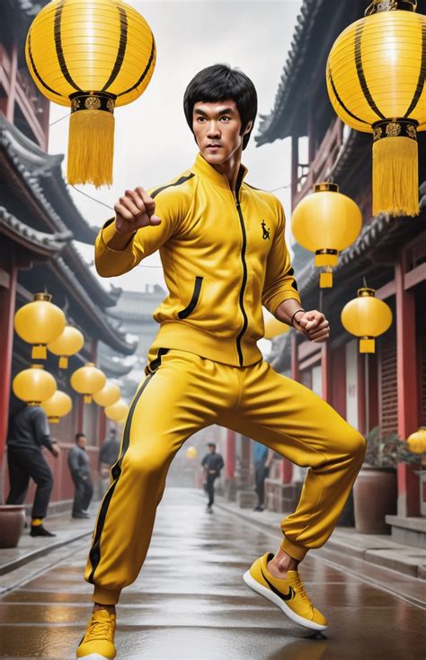 Bruce Lee Yellow Tracksuit