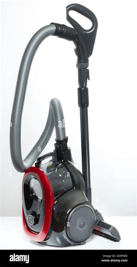 Black And Red Vacuum Cleaner On A White Background Stock Photo Alamy