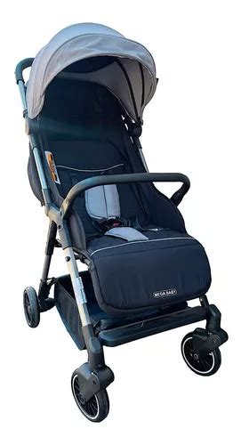 Coche Cuna Beb Mega Baby Aria Ultraliviano Y Compacto Color Gris